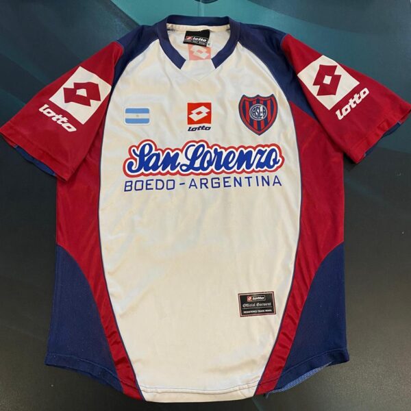 Camiseta alternativa de San Lorenzo año 2005 22 Lavezzi talle M