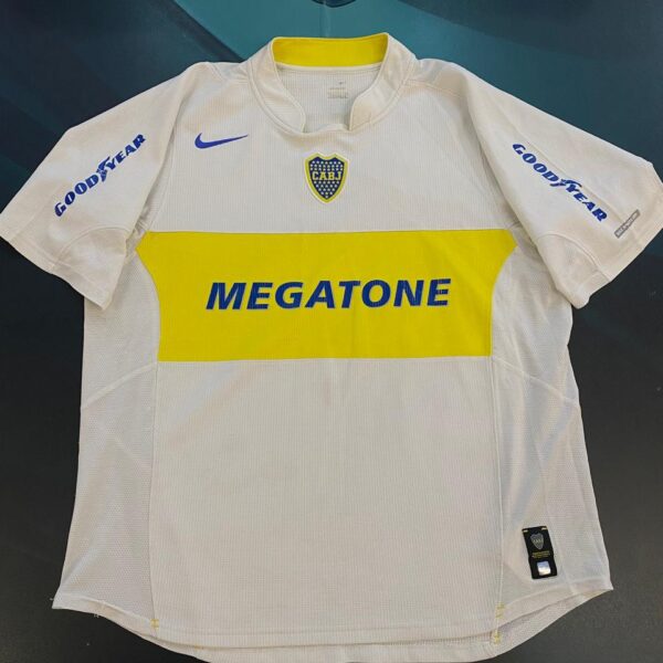 Camiseta alternativa de Boca Juniors 2005 2006 versión jugador 10 Carlitos talle M