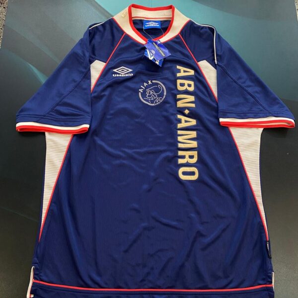 Camiseta alternativa del Ajax 1999 2000 10 Laudrup talle XL