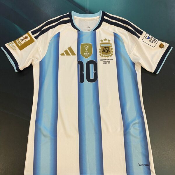 Camiseta de la selección argentina 2026 10 messi vs Argelia