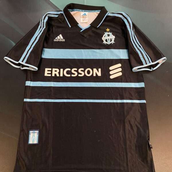 Camiseta alternativa olympique del Marsella 1999 2000 7 Pires talle L