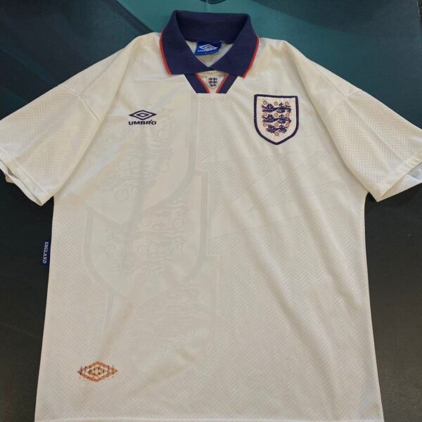 Camiseta de la selección de Inglaterra 1992 1993 10 Wright talle L