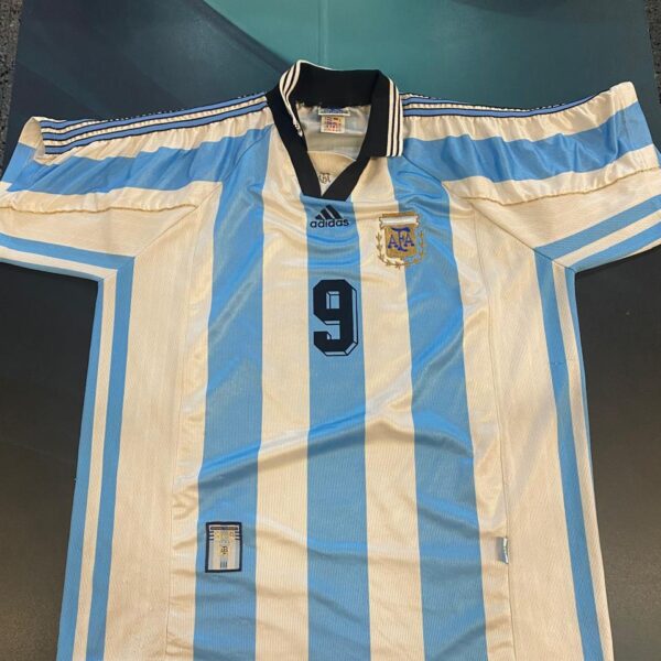 Camiseta de la selección argentina talle XL 9 batistuta 1998