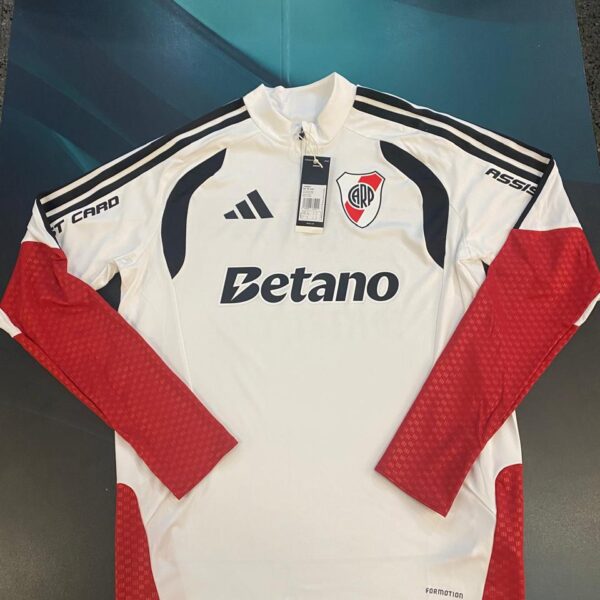 Buzo de entrenamiento de river 2026 2027 talle M blanco