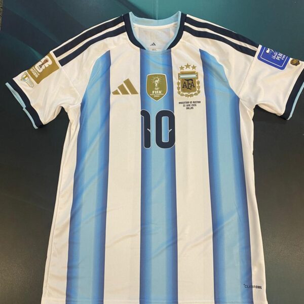 Camiseta de la selección argentina 2026 10 messi vs Austria