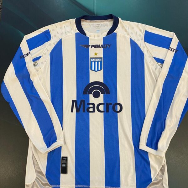 MATCHWORN Camiseta de racing 2008 2009 usada en partido L 4