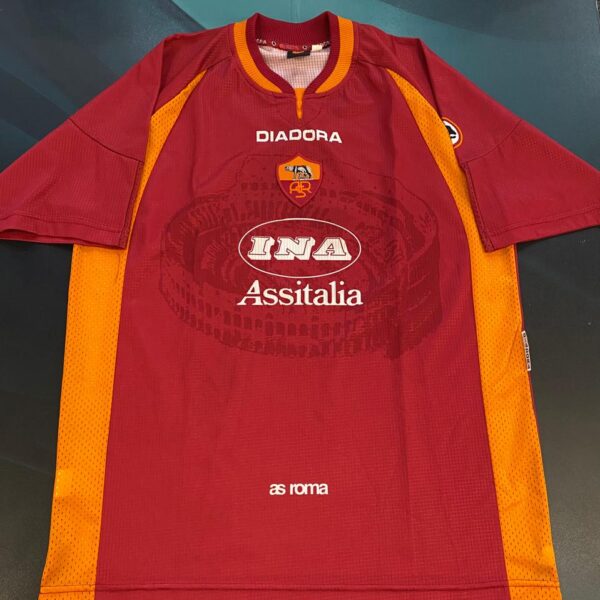 Camiseta de la Roma 1997 1998 9 Balbo talle XL