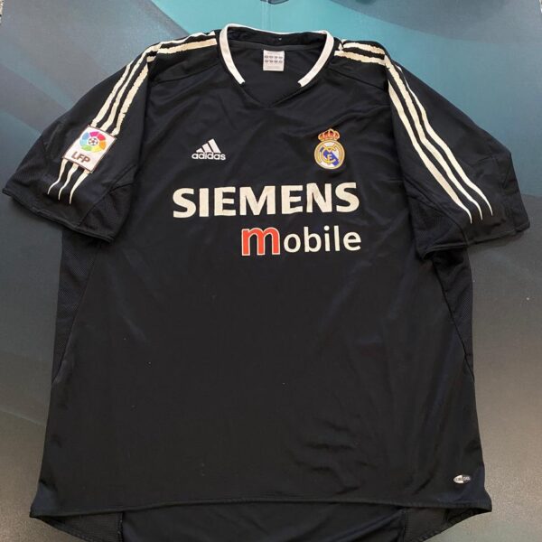 Camiseta alternativa del Real Madrid 2004 2005 5 Zidane talle XL
