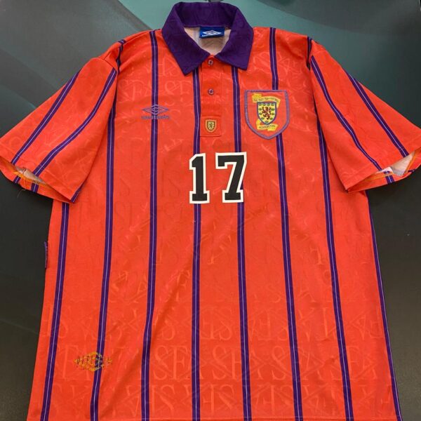 Camiseta alternativa de la selección de Escocía 1993 1994 17 talle XL