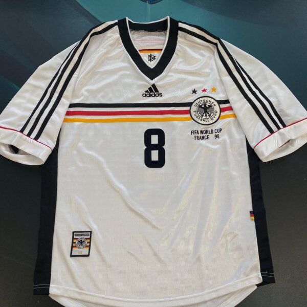Camiseta de la selección de Alemania  1998 8 Matthaus talle L