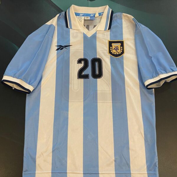 Camiseta de la selección Argentina sudamericano 1999 20 Franco talle M