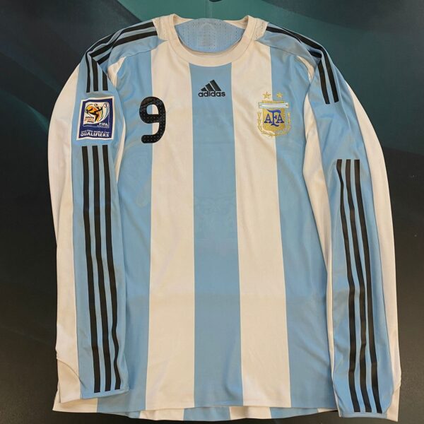 Camiseta mangas largas de la selección Argentina Formotion 2008 9 talle L