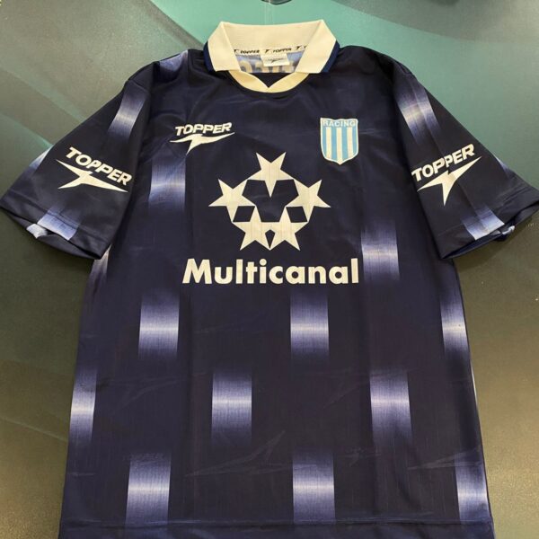 Camiseta alternativa de Racing club 1996 1997 8 nro pintura talle 40