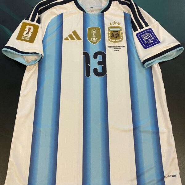 Camiseta de la selección argentina 2026 VS cabo verde, jugador a eleccion