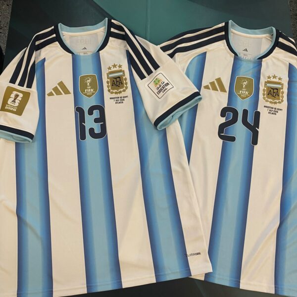 Camiseta de la selección argentina 2026 VS agipto jugador a eleccion