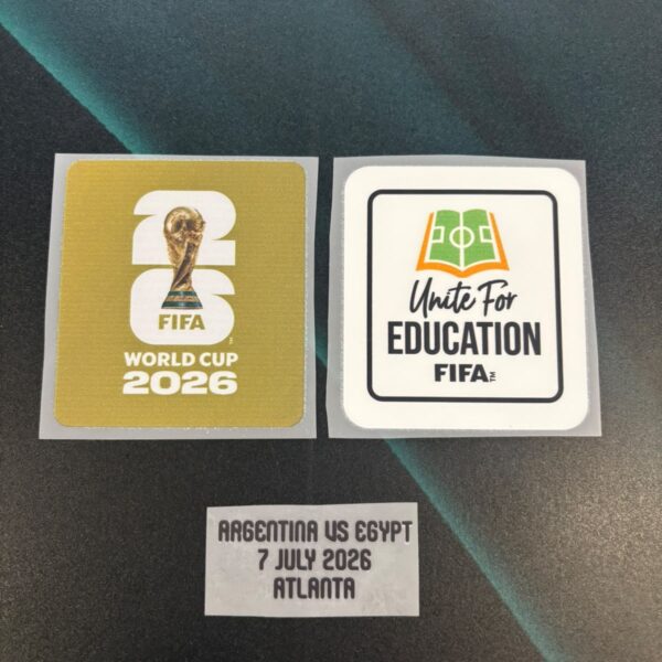 set completo de parches partido vs egipto messi mundial 2026