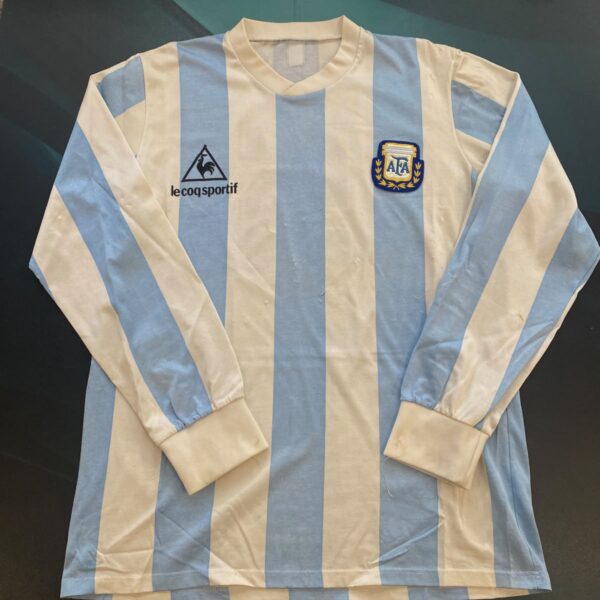 Camiseta mangas largas de la selección Argentina 1987 5 Oscar Ruggeri talle 4 💣