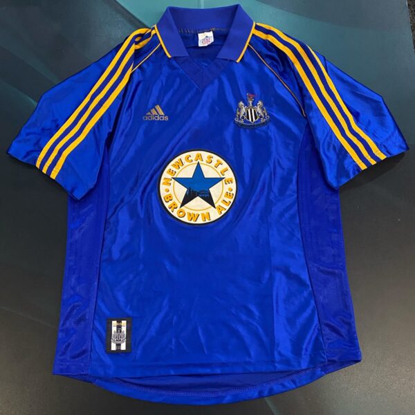 Camiseta alternativa del Newcastle 1998 1999 9 Shearer talle M