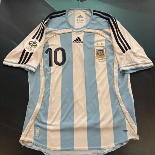 Camiseta de la selección Argentina 2006 10 Riquelme talle M