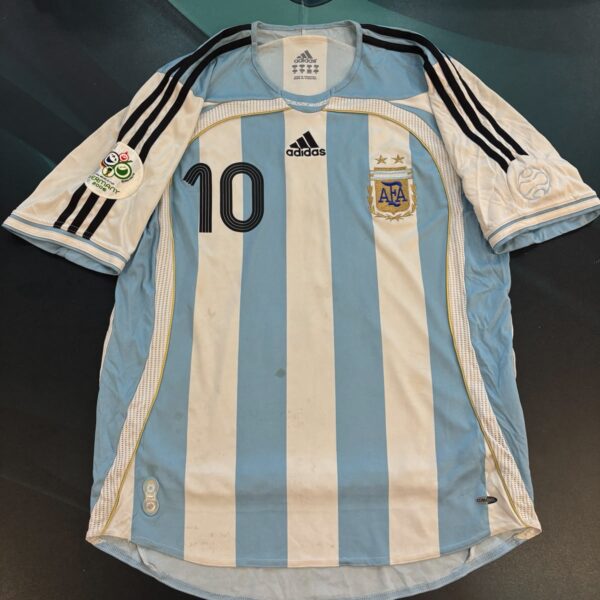 Camiseta de la selección Argentina 2006 10 Riquelme talle M