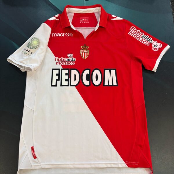 Camiseta del Mónaco 2012 2013 usada por 15 Ocampo talle L