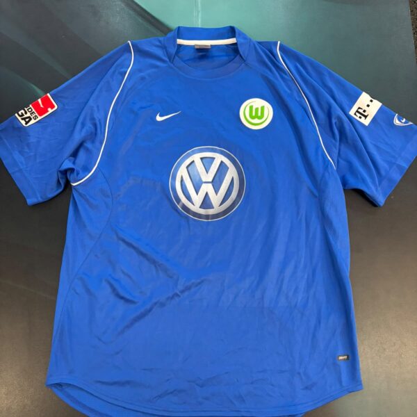 MATCHWORN Camiseta usada en partido por Jonathan Santana en Wolsfburg 14 año 2008