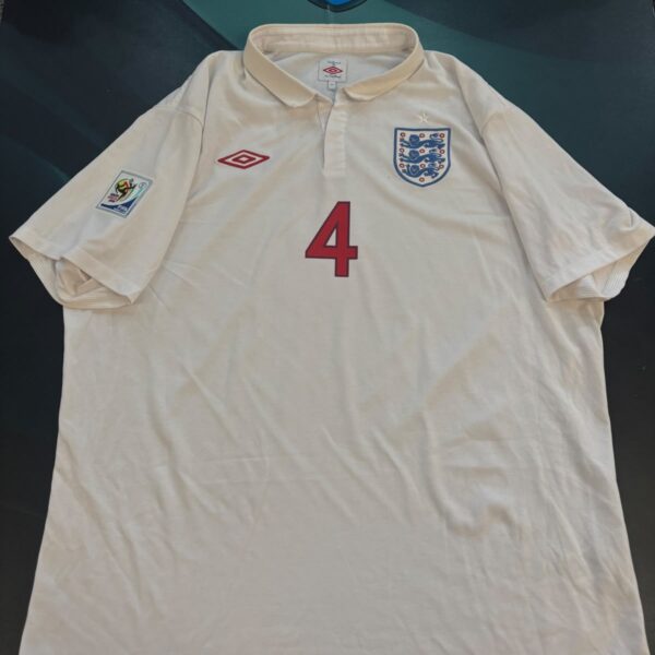 Camiseta de la selección de Inglaterra 2010 4 Gerrard talle XL