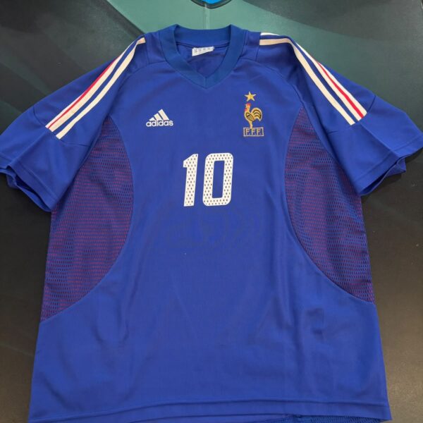 Camiseta de la selección de Francia año 2002 10 Zidane talle L