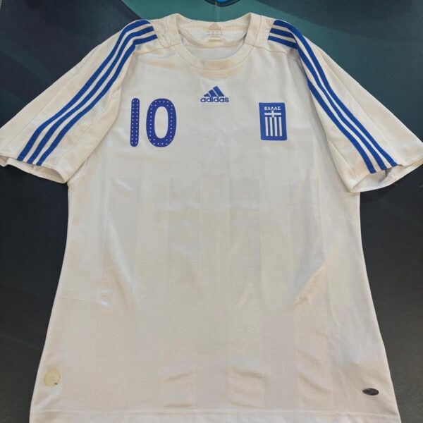 Camiseta de la selección de Grecia 10 Karagounis talle L