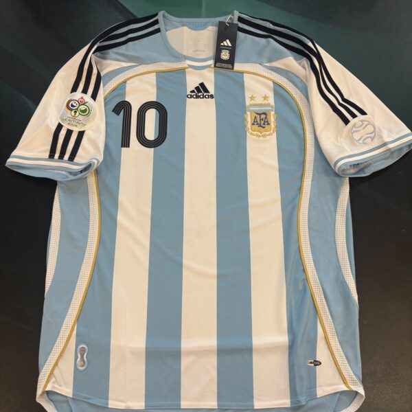 Camiseta de la selección Argentina reedición 2006 10 Riquelme talle M