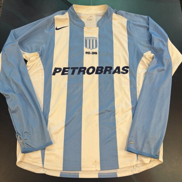 Camiseta manga larga de Racing Club año 2006 talle XL número 10 original de época