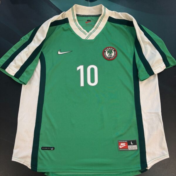Camiseta de la selección de Nigeria  1998 10 Okocha talle L