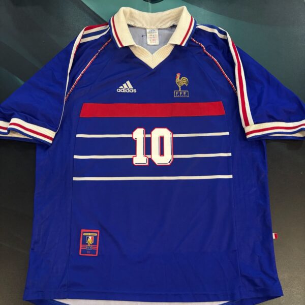 Camiseta de la selección de Francia 1998 10 Zidane talle L