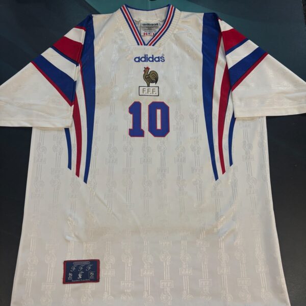 Camiseta alternativa de la selección de Francia 1996 10 Zidane talle L