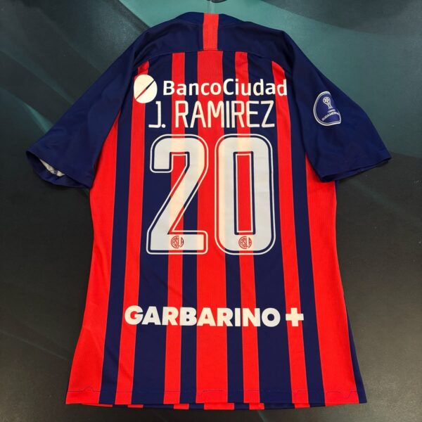 Camiseta de San Lorenzo 2019 utileria 20 Ramírez talle M