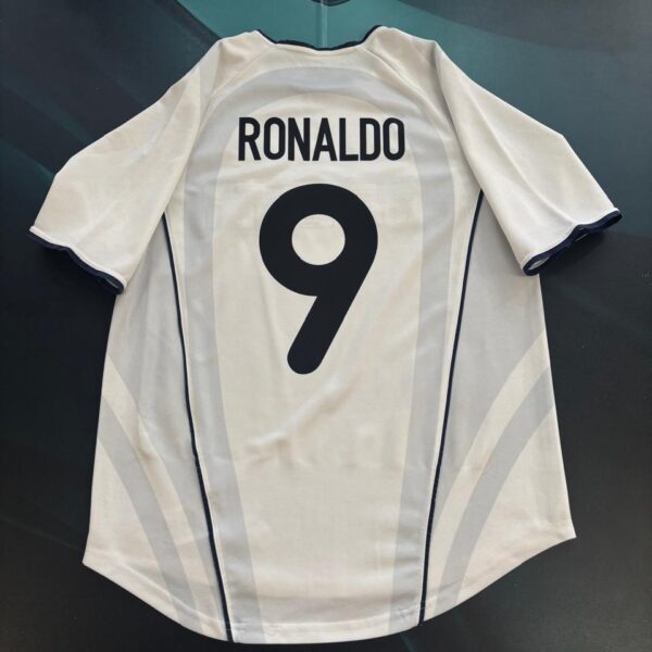 Camiseta alternativa del Inter de Milán 2001 2002 9 Ronaldo talle S