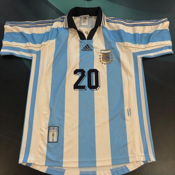 Camiseta de la selección Argentina 1998 20 Gallardo talle S