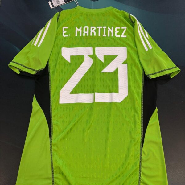 Camiseta de arquero de la selección Argentina 23 Martínez talle XL