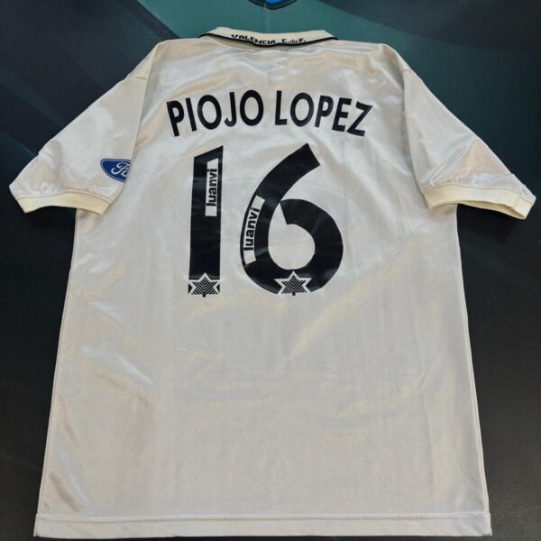 Camiseta del Valencia 1996 16 Piojo López talle S