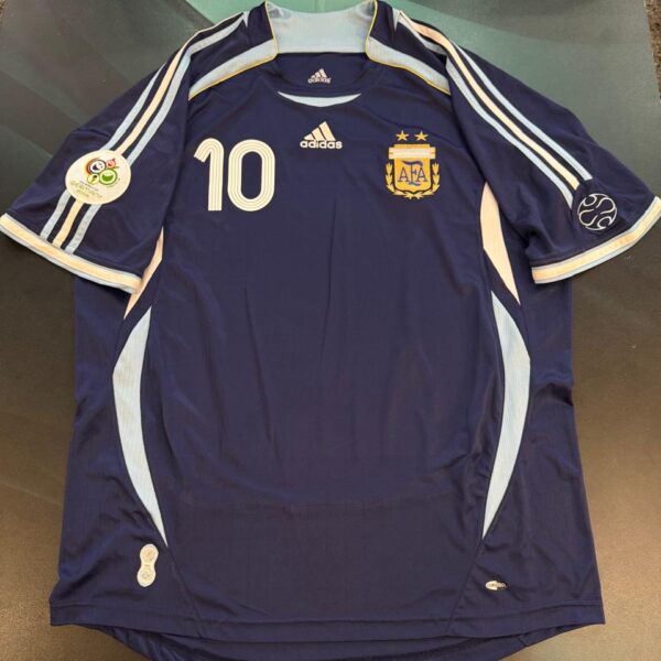 Camiseta alternativa de la selección Argentina 🇦🇷 2006 10 Riquelme talle XL