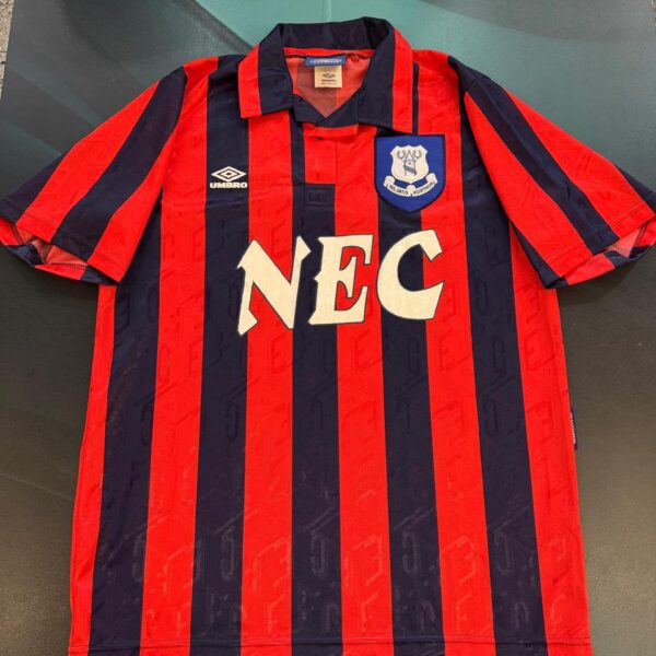 Camiseta alternativa del Everton 1992-93 10 talle 4 (XL)