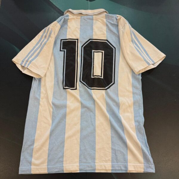 Camiseta de la selección Argentina 1992 10 nro pintura talle 4 con cuello