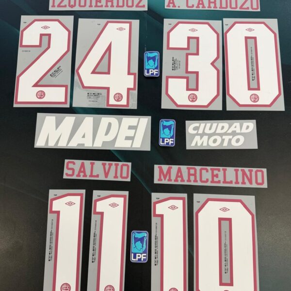 numeros de lanus camiseta 2026 2027 suplente 100% originales (precio por unidad, detallar en nota de pedido jugador)