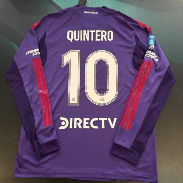 Camiseta alternativa de River Plate 10 Quintero versión jugador talle L