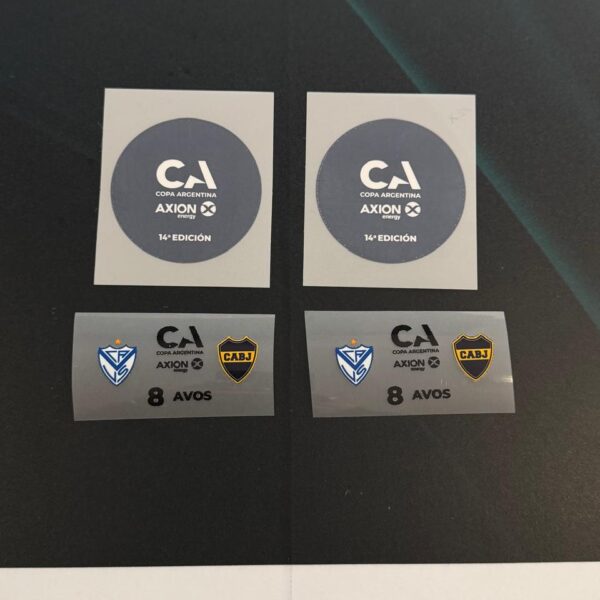 Set parches copa argentina Boca juniors vs Velez sarsfield 2026