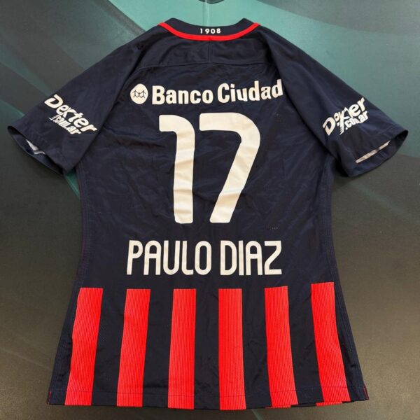 Camiseta de San Lorenzo 2017 Utileria 17 Paulo Díaz talle M