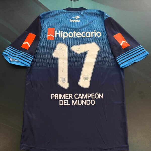 Camiseta alternativa de Racing Club 2014 utileria conmemorativa Campeonato n° 17 talle M