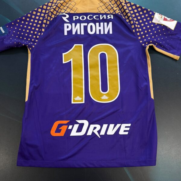 Camiseta alternativa Zenit 2017 utileria de partido  10 Rigoni talle M