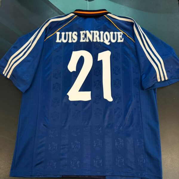 Camiseta alternativa de la selección de España 1998 1999 21 Luis Enrique talle L