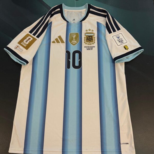 Camiseta de la selección Argentina mundial 2026 vs Argelia 10 Messi talle L